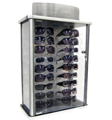 China Popular Create Value For You Retail Store Acrylic Locking Door Countertop Sunglasses Show With Lock for sale