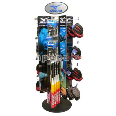 China Unique Stores Floor Sports Bear Golf Club Retail Display, Metal Floor Hanging Golf Club Golf Ball Display for sale