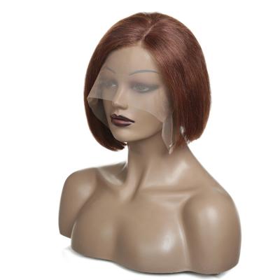 China Straight 13x4 Brazilian Human Hair Lace Bob Wigs 99j Color Bob Wig Human Hair Lace Front Short Pixie Cut Wig for sale