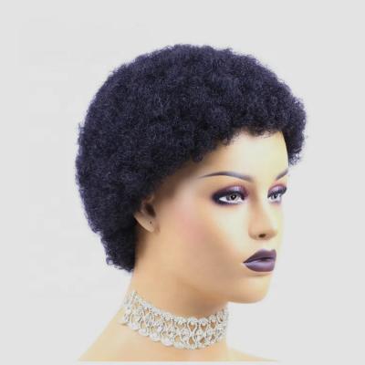 China Kinky Curl Natural Fluffy Kinky Curly Wigs For Women Brazilian Human Hair Wig Short Afro Human Hair Wigs Wholesale Price for sale