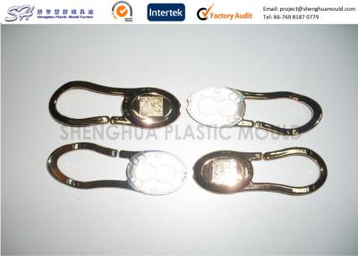 China ABS Plastic Moulded Components / Parts for Gold Plated Keychain LED Light Precision for sale