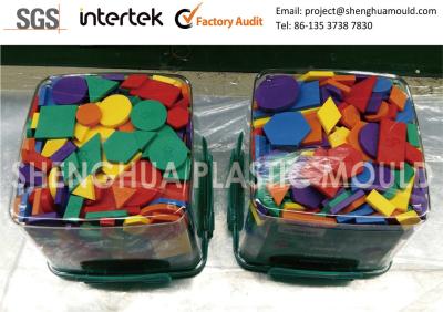 China Custom Injection Molding plastic Puzzles Packaged Acrylonitrile Butadiene Styrene Various Shapes Colors for sale