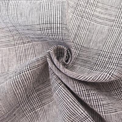 China 45% Cotton Fabric Organic Wholesale Linen 55% Yarn Dyed Plaid for Garment and Home Textile Cotton Cloth Linen Fabric for sale