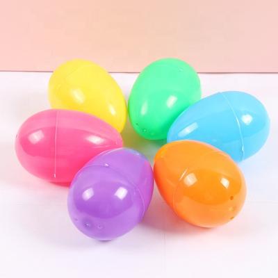 China Easter Decorations Eggs 8cm Factory Supply Empty Plastic Easter Egg Mass Surprise Toys Decorative Easter Egg for sale