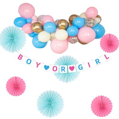 China Party Decoration New Design Kind Reveal Birthday Party Baby Balloon Arch Garland Kit Decoration for sale