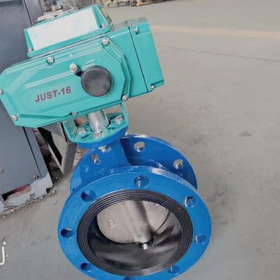 China General Cast Steel Electric Butterfly Valve For Mud, Oil And Liquid Metal D343H-16C for sale