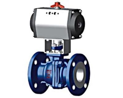 China General chemical, power plant, pharmaceutical professional production and manufacture of Q641F-1 Cast Steel Flanged Pneumatic Ball Valve for sale