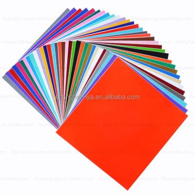 China Kinds of color LYA 30cm*30cm indoor craft sheets and outdoor permanent vinyl adhesive for cricut, silhouette cameo and craft cutters, 35 sheets for sale