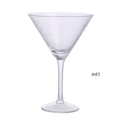 China New Minimalist Crystal Glass Martini Goblet Sparkling Wine Glass 380ml Wine Glass With Hammer Pattern for sale