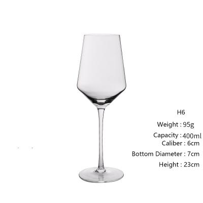 China Minimalist 400ml Red Wine One-Piece Glass Set European Style Lead-free Crystal Glass Tumbler Mug for sale