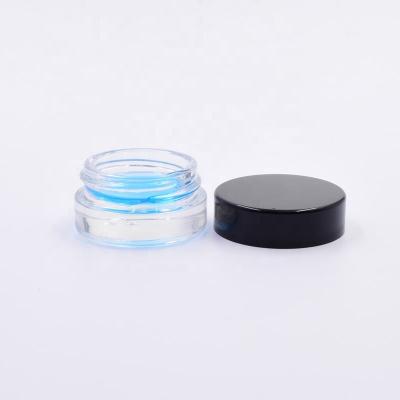 China Free Sample Cosmetic 5ml Round Clear Cosmetics Containers Jars Medical Oils Concentrate Glass Jar With Plastic Cap for sale