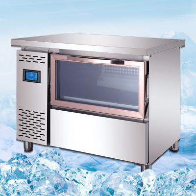 China For restaurant or grocery store single phase worktop capacity cube in place cube ice machine 80KG large per day ice cream machines for sale for sale