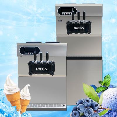 China Commercial frozen food factory three flavors soft serve ice cream machines stainless steel ice cream makers with factory price for sale