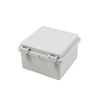 China Plastics Factory Sales JOHNN Electric Enclosures IP66 Waterproof Junction Box (With Plastic Buckcle) For Wire Connecting Gray Cover for sale