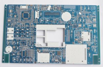 China 1.6mm Thickness HASL LF Surface Blue Soldmask Electronic Printed Circuit Board for sale