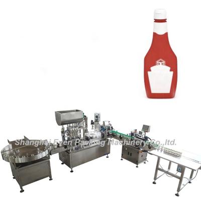 China Full Automatic Food Tomato Sauce Products Filling Machine / Ketchup Filling Machine For Food Industry for sale