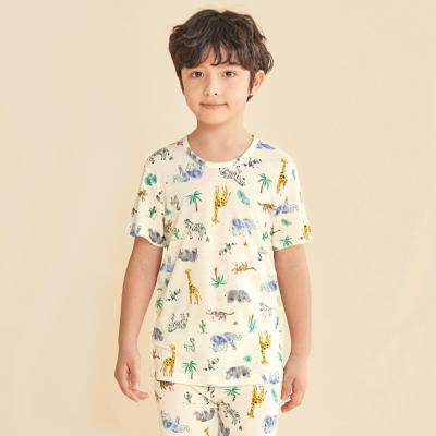 China 2022 Breathable Wholesale Spring Summer 1/2 Sleeves Cartoon Character Kids Squishy Pajamas For Children for sale