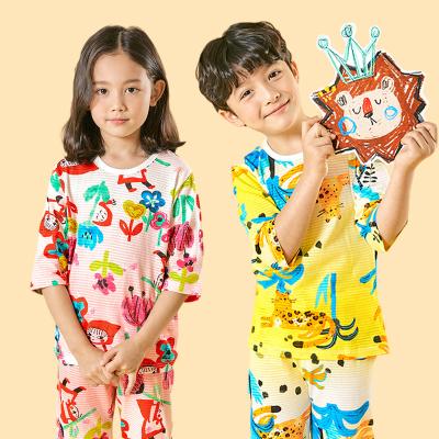 China QUICK DRY 100% Cotton Kids Pajamas Kids Pajamas Kids Pajamas Set for sale