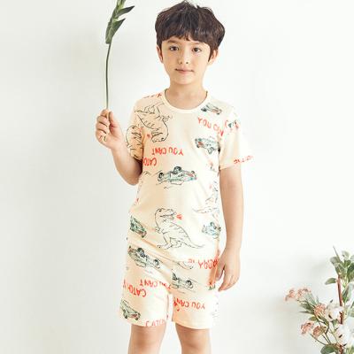 China QUICK DRY Hot Spring Summer Wholesale Price Comfortable Short Sleeve Pajamas Set Children for sale