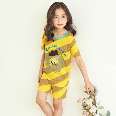 China Wholesale high quality 100% rayon half-sheathed homewear spring summer sleepwear QUICK DRY for kids girls for sale