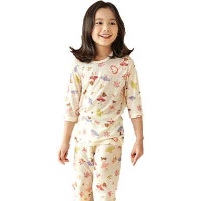 China Wholesale price QUICK DRY high quality tencel fabric long sleeves spring and summer sleepwear for kids girls for sale