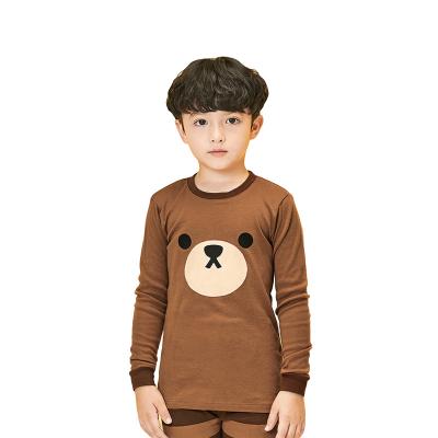 China QUICK DRY Sleepwear for Kids Cartoon Printing Children Sleepwear Animal Long Sleeve Girls Pajamas Set for sale