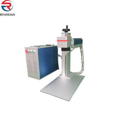 China 3D Mini Mark Raycus 20W 30W Fiber Laser Marking Machine For Ready Shipping Fiber Laser Engraver for sale