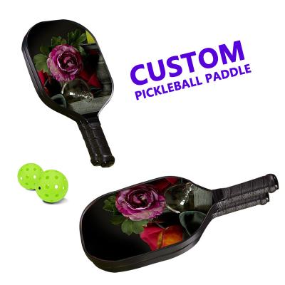 China Hot Selling Environmental Protection Sports Pickleball Paddle Set With OEM Custom Printed Carbon Fiber Pickleball Paddle for sale