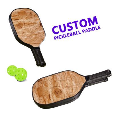 China Customized environmental protection OEM printed pickleball paddle with durable and carbon fiber pickleball paddle set for sale