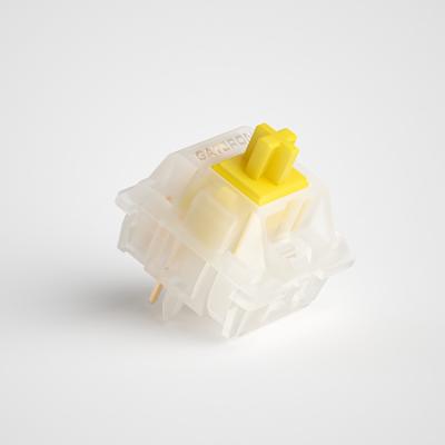 China 2021 New Arrival GATERON KS-3 X1 Pro Linear Game 5 Pin Linear Milky Yellow Mechanical Keyboard Switch for sale