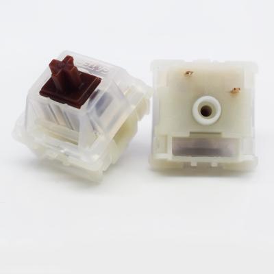 China New Arrival Tactile KS-26 COVER 3 Pin 5 Pin SMD Computer Game GATERON Brown Tactile Mechanical Keyboard Switch for sale