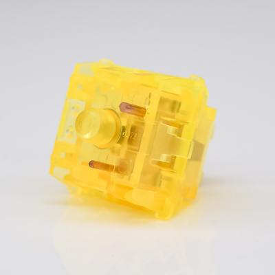 China GATERON INK V2 Gaming Force 60g DIY 5pin Linear Mechanical Keyboard Switch KS-8YW10B060NW-X62 Yellow for sale