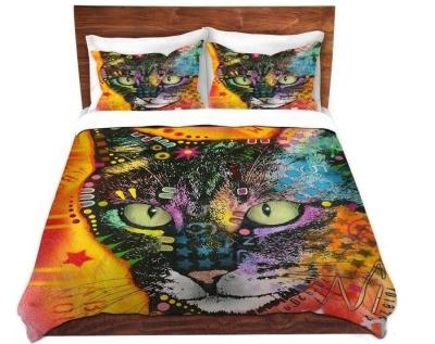 China 3D Printing Nondisposable 100%cotton 233TC Reactive Animal Realistic Bed Linen Set 4pieces Customized Size, Pattern Packing for sale