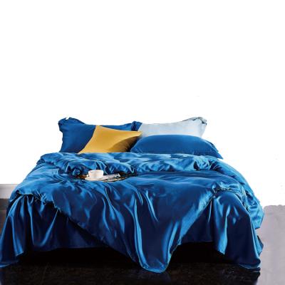 China 100% Tencel Plain Bedding Set Comforter Cover Disposable Hotel Bed Linen for sale