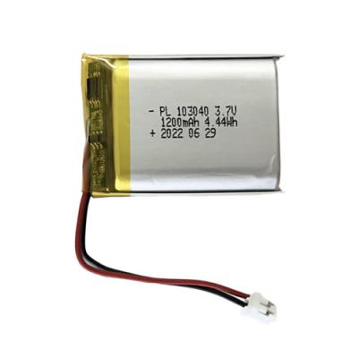 China bateria recarregável 103040 do polímero do lítio de 3.7V 1200mAh para produtos eletrónicos de consumo à venda