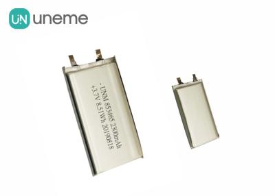 China 3.7V 2300mah Lithium Polymer Battery Pack 853465 with IEC62133 for Medical Equipments for sale