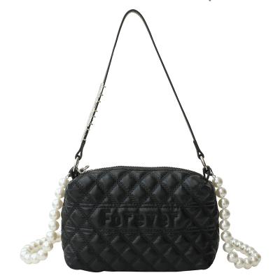 China Fashion One Shoulder Bag Good Quality Ladies Check Chain Bag Luxury Cross-body Bag for sale