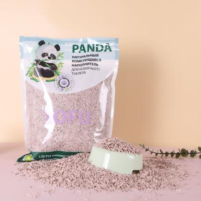 China Cat Sand Milk Scent 6L Eco 2mm White Stripe Clean Shape OEM Premium Color Cat Litter Dustproof Bundling Tofu for sale