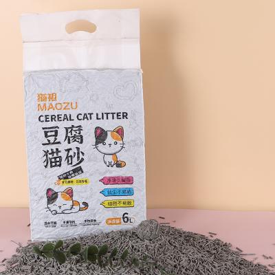 China Cats 100% Natural Cat Sand Lemon Scent Odor Lock Strong Cat Litter Sodium Strong Cat Litter Dust Free Premium Tofu for sale