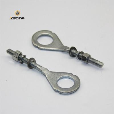 China High Quality Metal Motorcycle Frame Swingarm Chain Case Adjuster Kit 2pcs/set For CG125 BR150 JD80 for sale