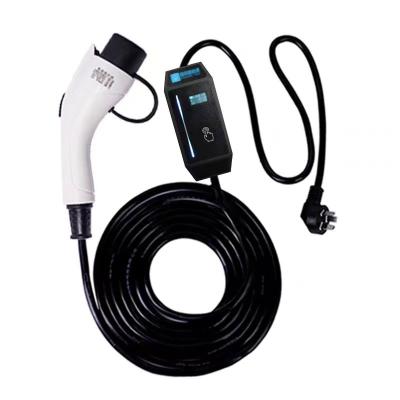 China PUR 7.2KW 32A Mode 2 SAE J1772 Type 1 Level 2 EV Car Portable Charger for Electric Vehicle Charging for sale