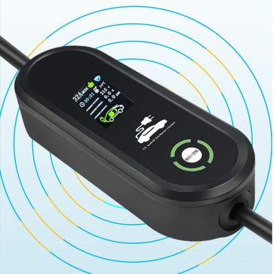 China Screen Display Model 3 EV Charger Cable Type 3.5kw 7kw - 2 To Type - 2 EV Charging 5m Cable for sale