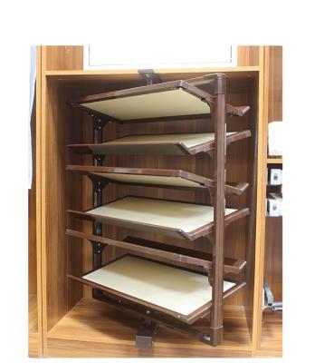 China Lightweight Luxury High Density 180 Degree Aluminum Alloy Shoe Rotating Rack Storage Cabinet Cost Effective Board for sale