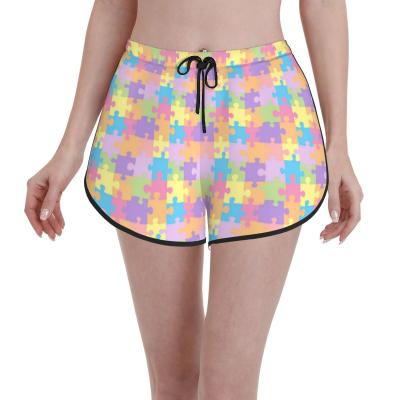 China Print UPF50+ Summer Beach Swim Short Quick Dry Breathable Custom Panel Gym Fitness Bottom Running Casual Shorts for sale