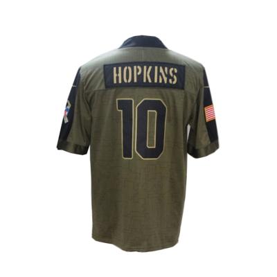 China 2021 New Mens Breathable Football Jersey #10 Hopkins Customize American Football Jersey for sale