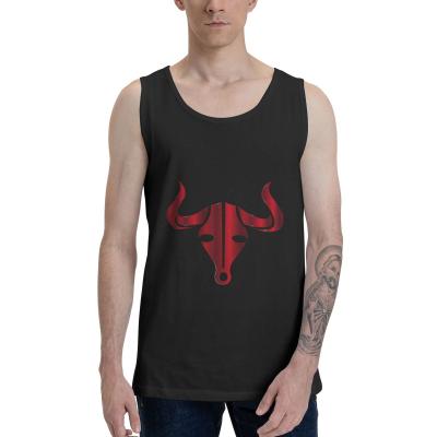 China Dropshipping 2021 Wholesale Price Custom Men's Print QUICK DRY Custom Tank Top Shirt Muscle Workout Fitness Sleeveless Vest for sale