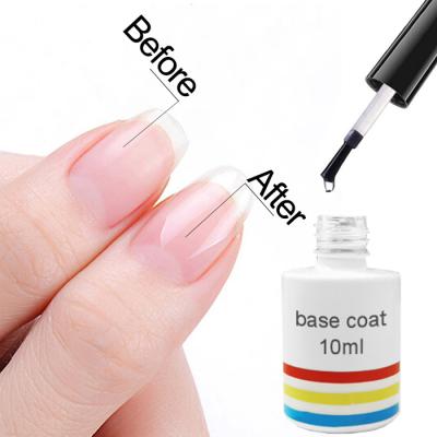 China Nail Art Beauty Poly Gel Private Label Nail Polish Clear Transparent Base Coat Soak Off UV Gel Matte Base Coat Shiny Polish for sale