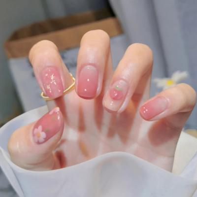 China Wholesale High Quality Salon Effect Gel Press On Nails For Women Super Cute Soft Artificial Nails for sale