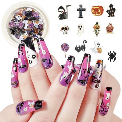 China Mini Pumpkin Three-dimensional Correction Wood Pulp Handmade Chips Nail Art Salon Effect Christmas Accessories for sale