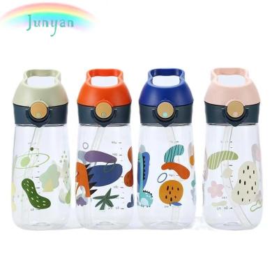 China New Sustainable Hot Sale Eco Friendly Tritan Leak Proof Bpa Free Drinking Bottles Plastic Bottles Girls Hand Cup For Home And School for sale